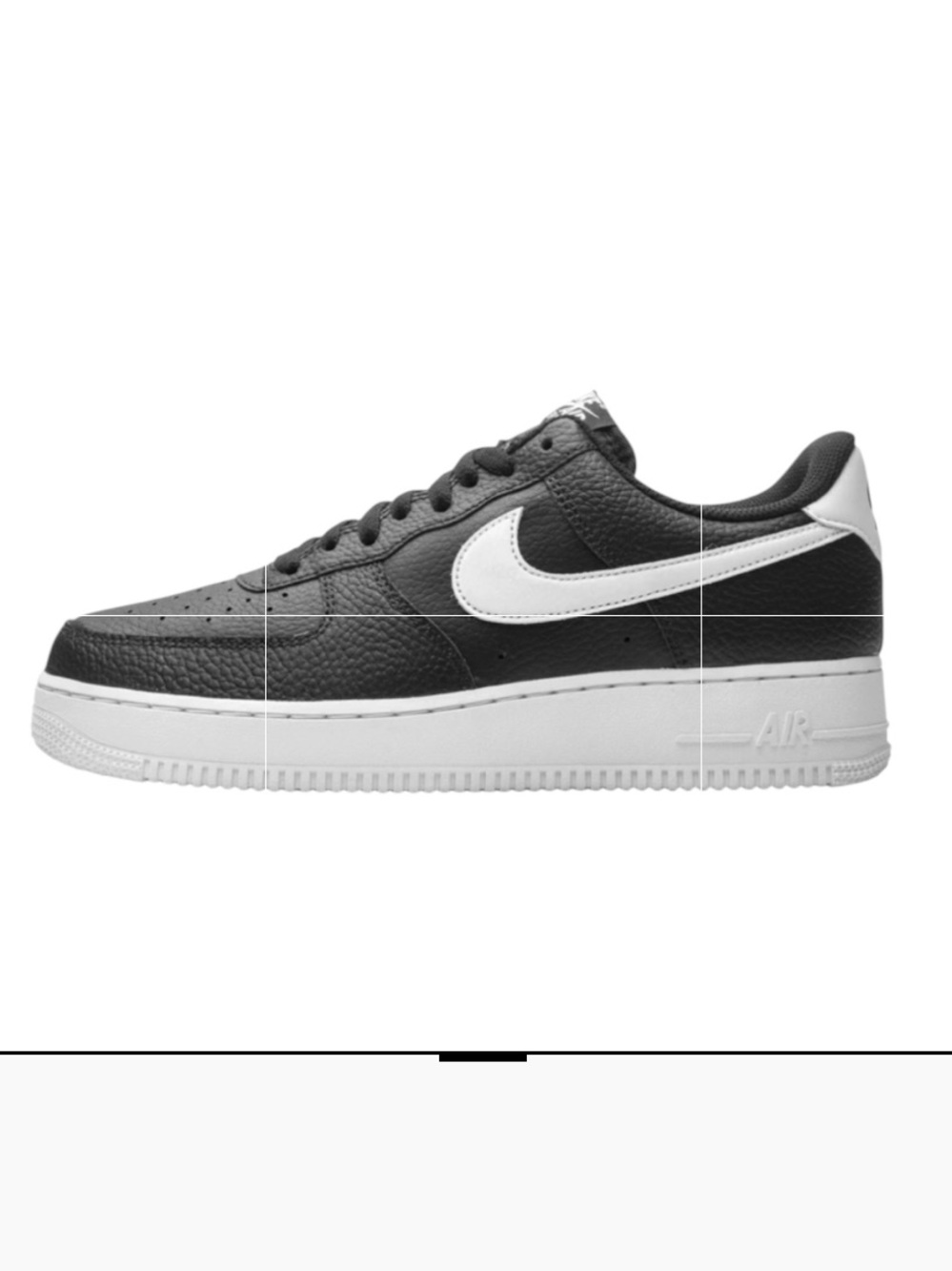 Nike Air Force 1 Low Black with White Swoosh